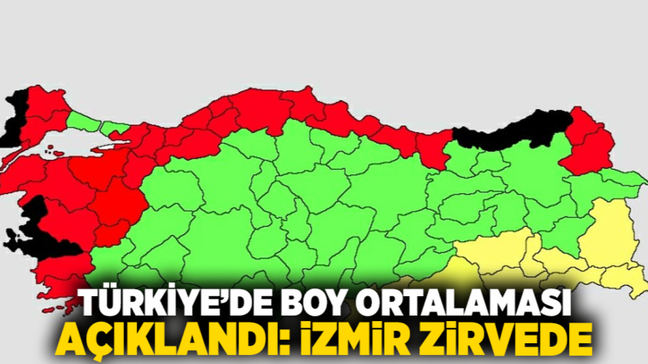 Türkiye’de Boy Ortalaması Açıklandı: İzmir Zirvede