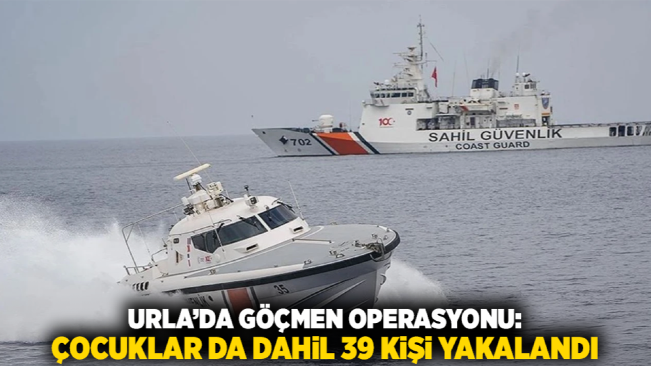 Urla’da Göçmen Operasyonu: Çocuklar da Dahil 39 Kişi Yakalandı