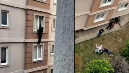 Aileleri evde basınca 4. kattan atlayan gençlerden haber var