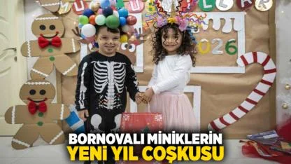 Bornovalı miniklerin Yeni Yıl coşkusu