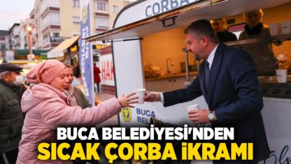 Buca Belediyesi’nden sıcak çorba ikramı