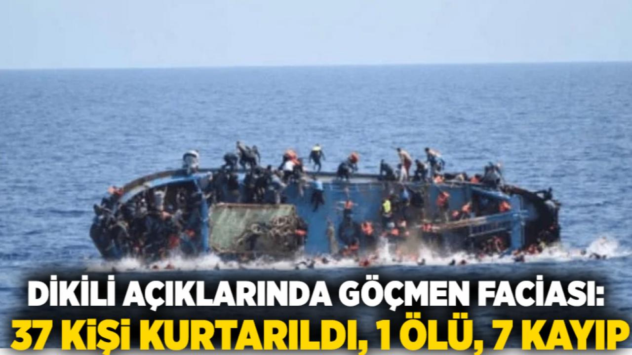 Dikili Açıklarında Göçmen Faciası: 37 Kişi Kurtarıldı, 1 Ölü, 7 Kayıp