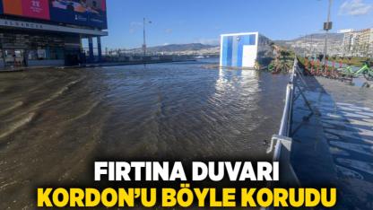 Fırtına duvarı Kordon’u böyle korudu