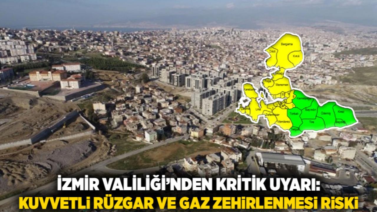 İzmir Valiliği’nden Kritik Uyarı: Kuvvetli Rüzgar ve Gaz Zehirlenmesi Riski