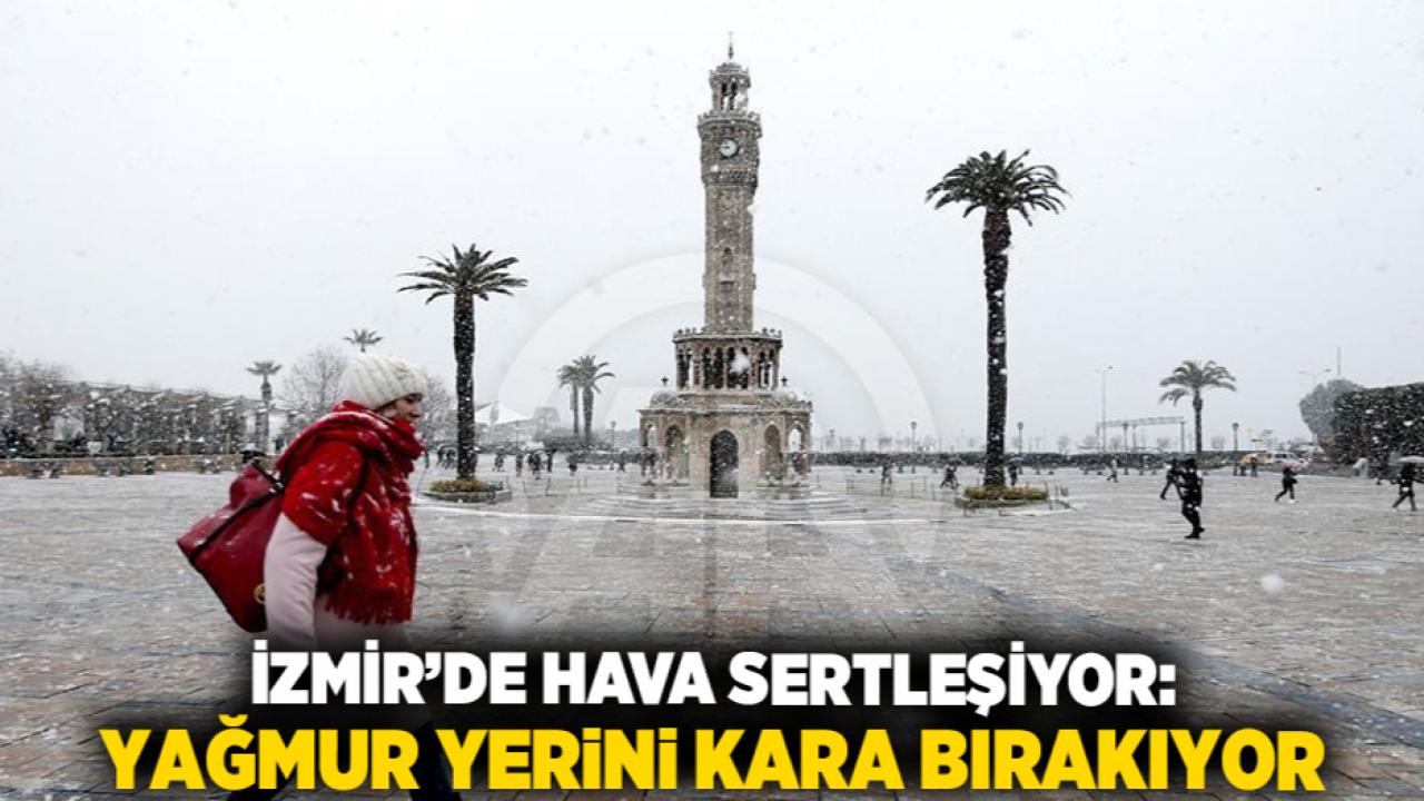 İzmir’de Hava Sertleşiyor: Yağmur Yerini Kara Bırakıyor