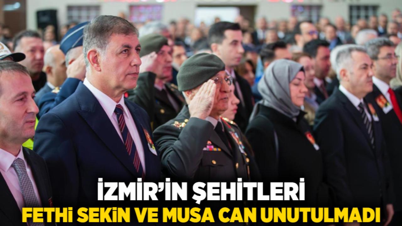 İzmir’in şehitleri Fethi Sekin ve Musa Can unutulmadı