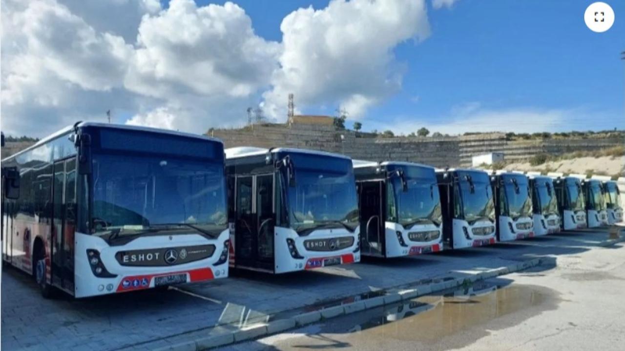 İzsu çalışmsası nedeniyle eshot durağı hizmete kapandı