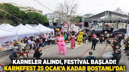 Karneler alındı, festival başladı! KarneFest 25 Ocak’a kadar Bostanlı’da!