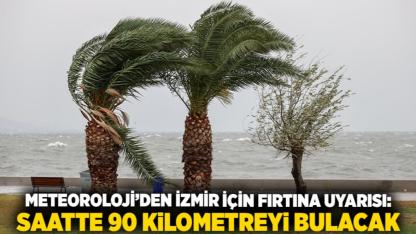 Meteoroloji’den İzmir İçin Fırtına Uyarısı: Saatte 90 Kilometreyi Bulacak
