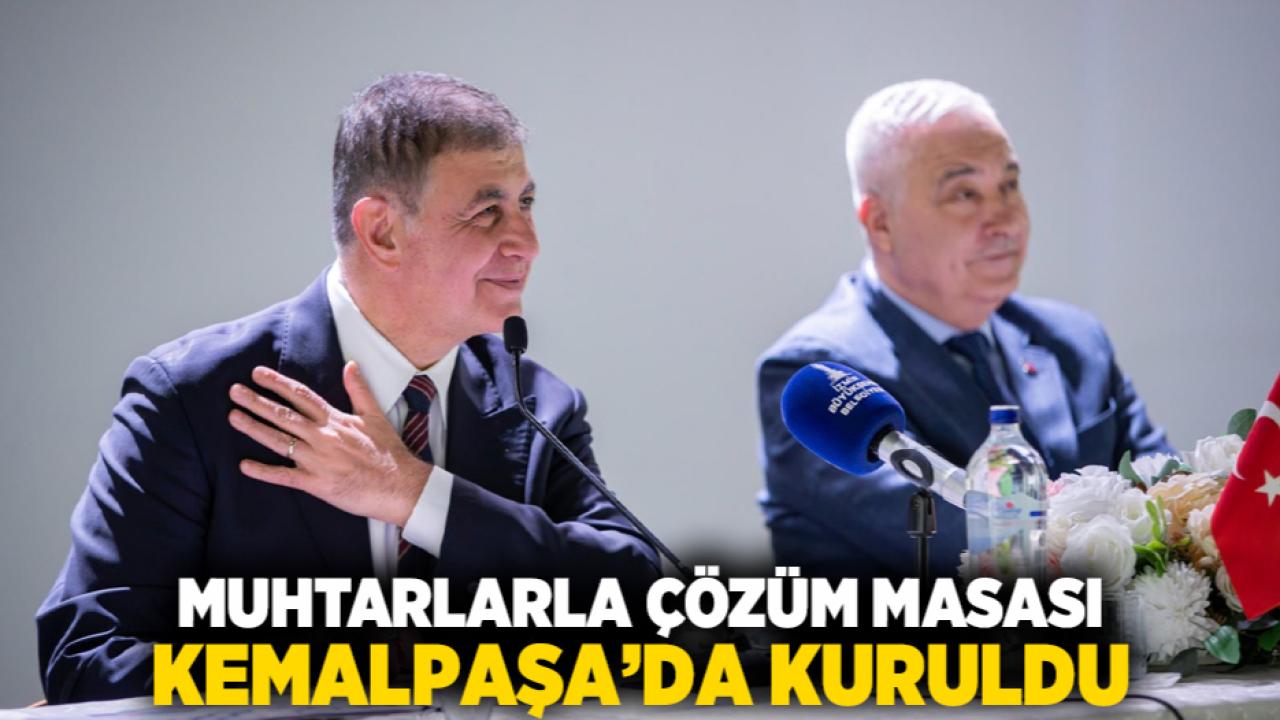 Muhtarlarla çözüm masası Kemalpaşa’da kuruldu