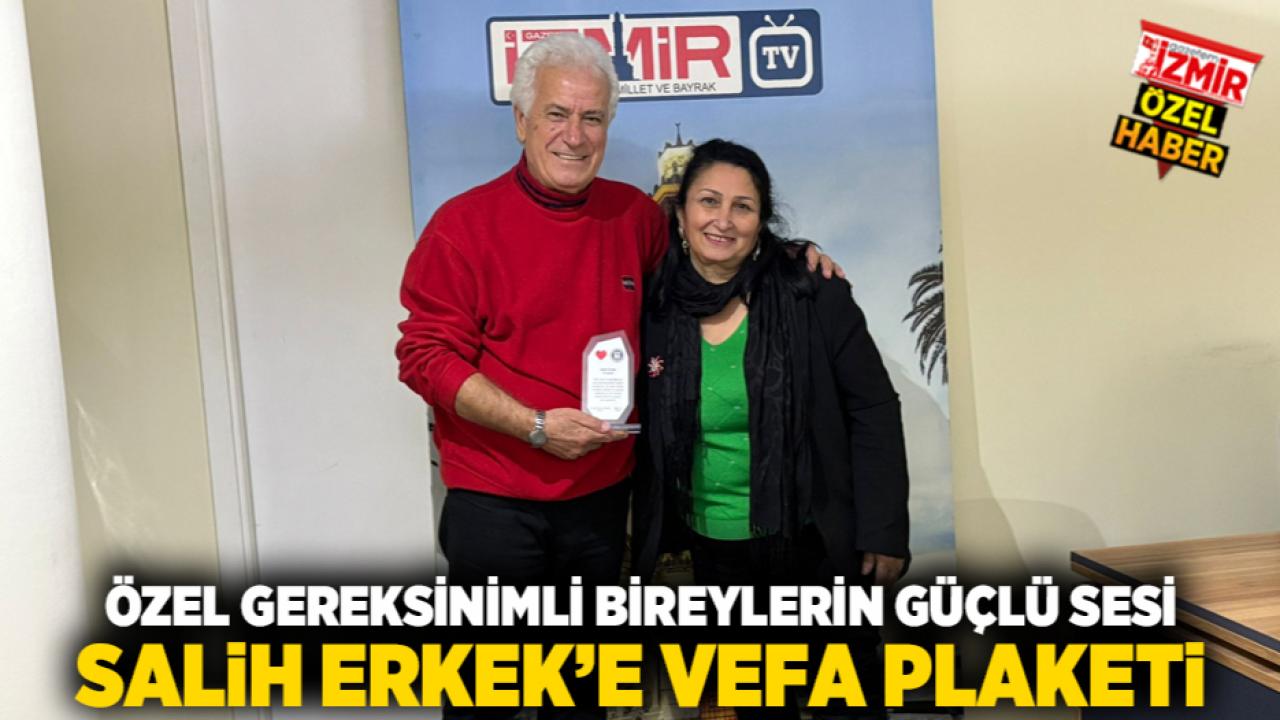 Özel Gereksinimli Bireylerin Güçlü Sesi Salih Erkek’e Vefa Plaketi