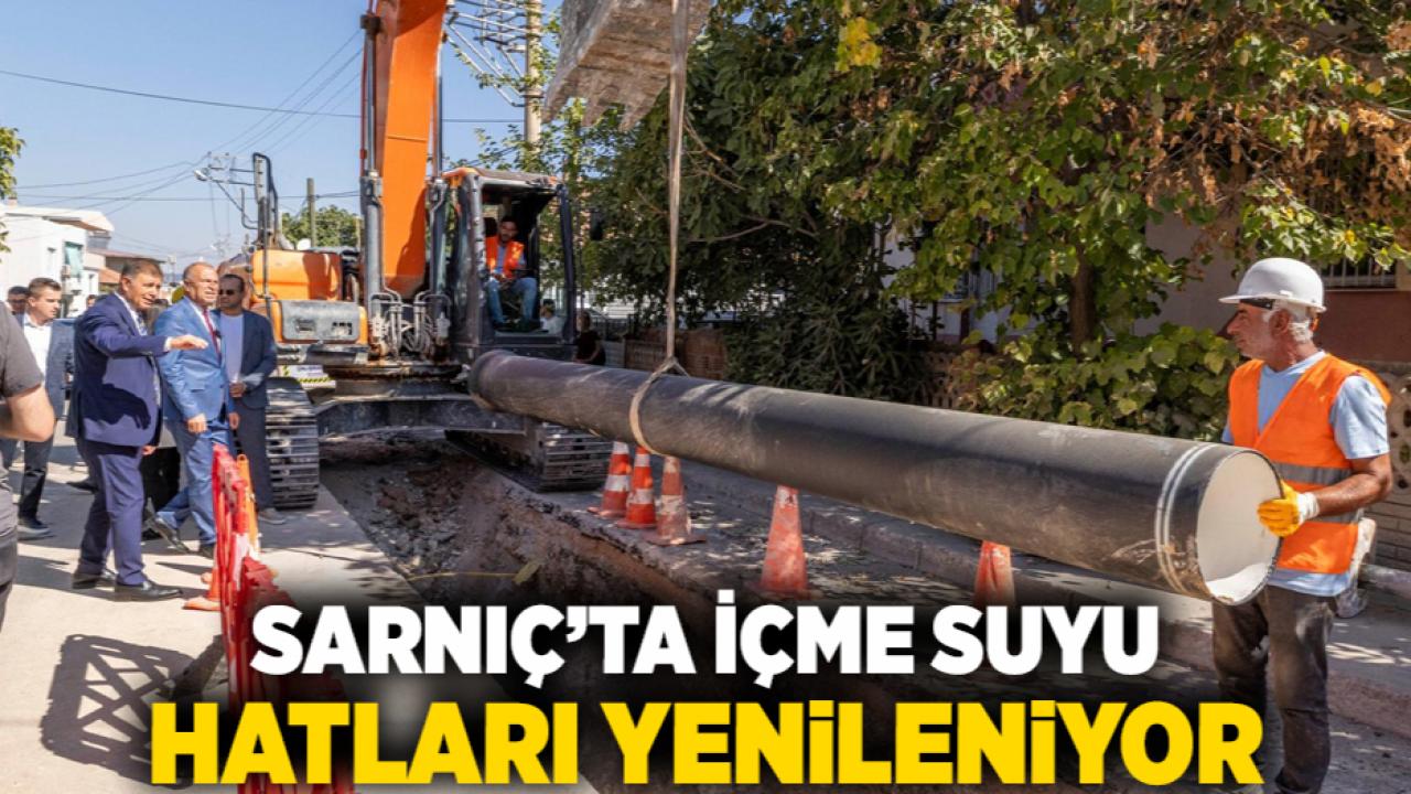 Sarnıç’ta içme suyu hatları yenileniyor