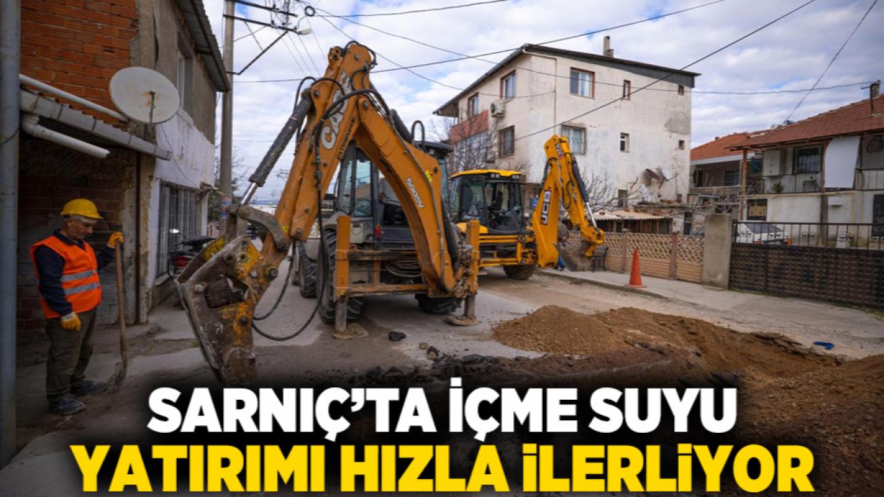 Sarnıç’ta içme suyu yatırımı hızla ilerliyor
