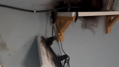 Turgutlu’da bir eve yıldırım düştü