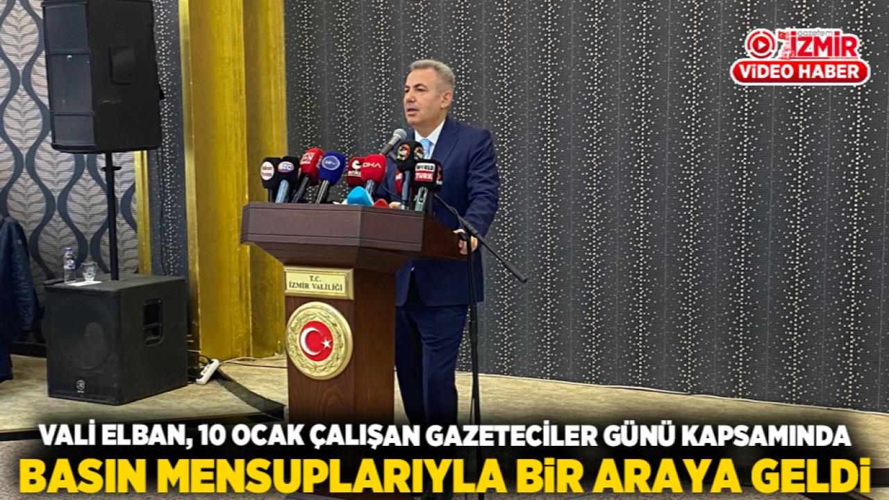 Vali Elban, 10 Ocak Çalışan Gazeteciler Günü kapsamında basın mensuplarıyla bir araya geldi.