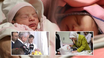 Yeni yılın ilk bebekleri dünyaya gözlerini açtı: Ankara, Elazığ, Malatya... Bakanlar aileleri ziyaret etti