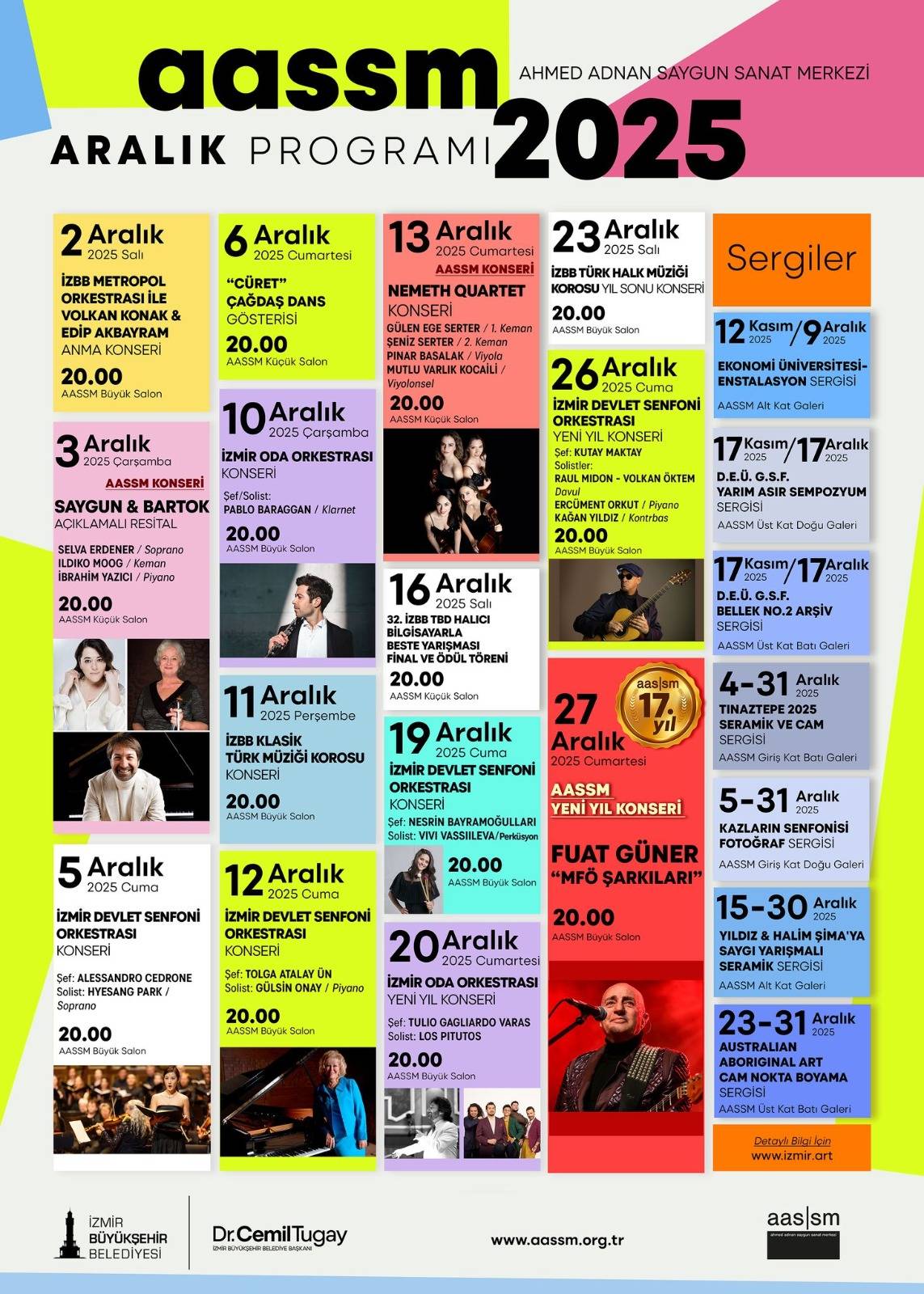 Aralık ayında kentin ritmi sanatla yükseliyor