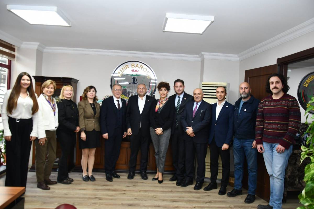 CHP Konak İlçe Başkanı Serkan Kalmaz’dan İzmir Barosu’na İnsan Hakları Günü Ziyareti