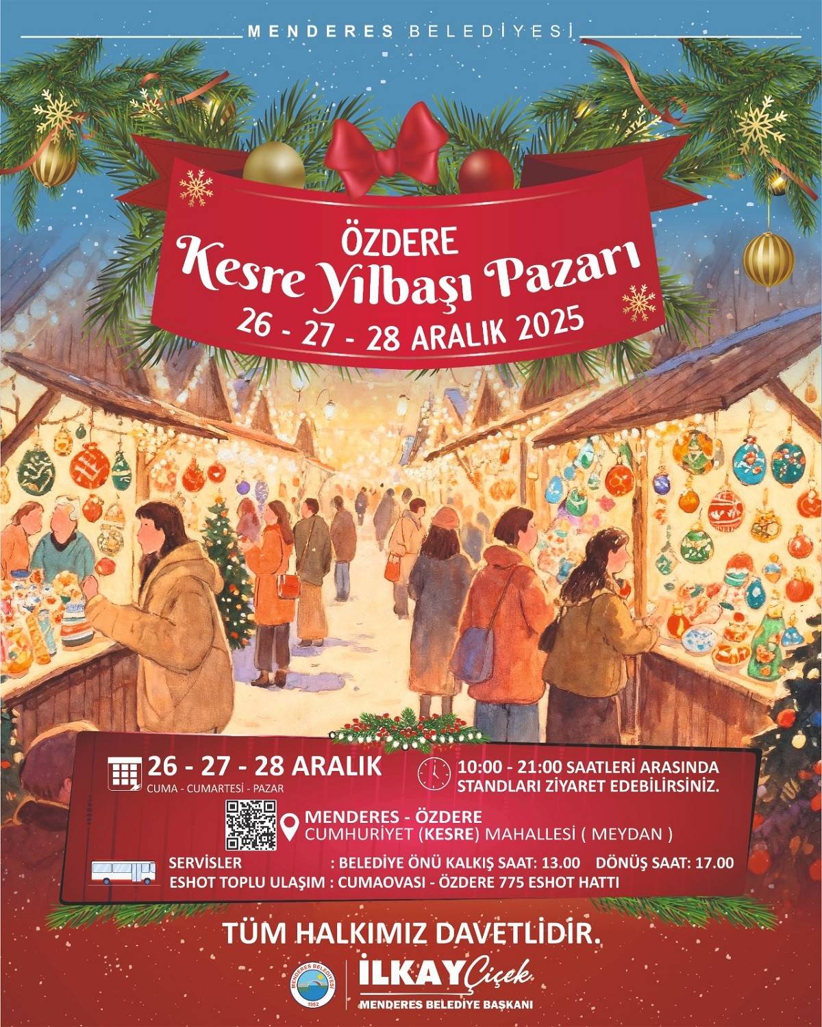 Menderes Yılbaşı Pazarı Başlıyor