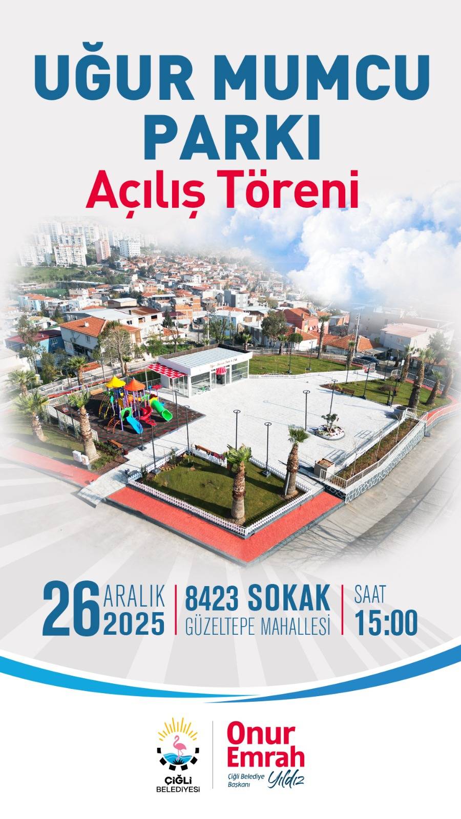 Çiğli’de Nefes Aldıran Vizyon Proje: Uğur Mumcu Parkı Açılıyor