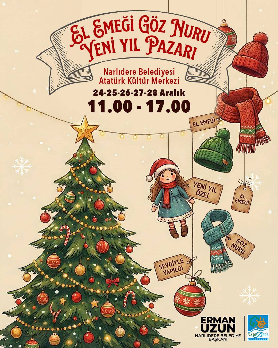 NARLIDERE BELEDİYESİ’NDEN YENİ YIL HAFTASI’NDA İKİ AYRI ETKİNLİK