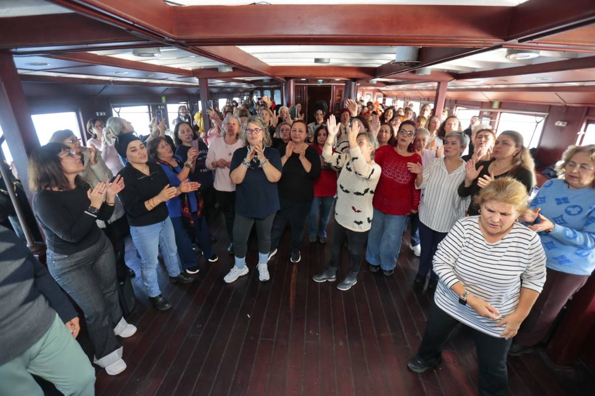 Bergama vapuru Konaklı kadınları konuk etti