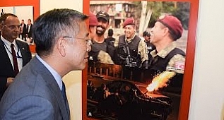 AA'nın 15 Temmuz fotoğrafları Tiran'da sergilendi